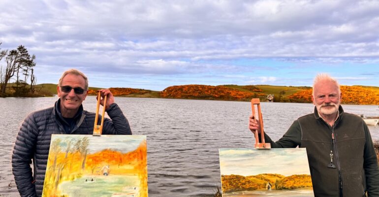 Charity Raffle Robson Green Loch paintings