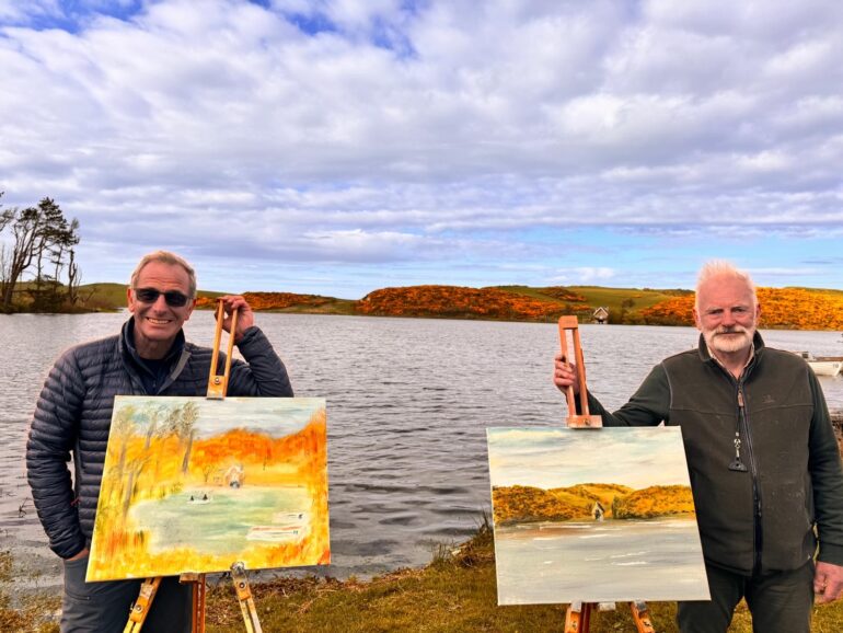Charity Raffle Robson Green Loch paintings