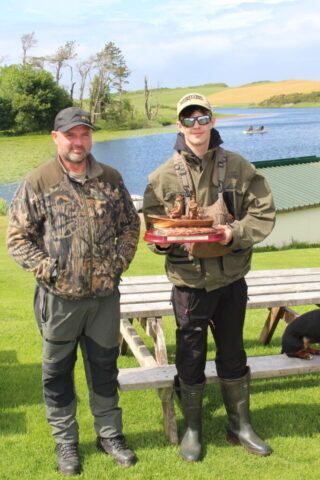 Youth Day winner Kael Ferguson with dad Karl